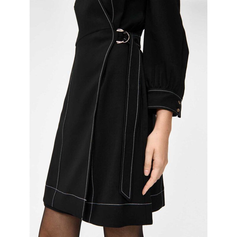 Veronika Maine Viscose Twill Wrap Dress image number 2